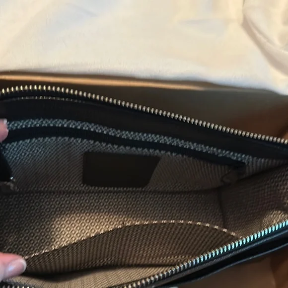 Brighton Black Crossbody Bag with Silver Accents - Picture 4 of 9